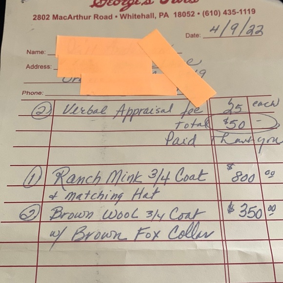 VINTAGE. Ranch Mink 3/4 coat with matching hat - Picture 7 of 7